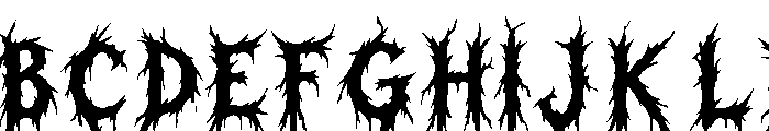 Vexthorn Font UPPERCASE