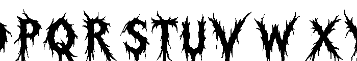 Vexthorn Font UPPERCASE