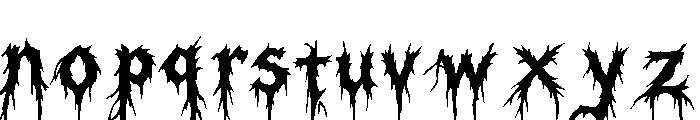 Vexthorn Font LOWERCASE