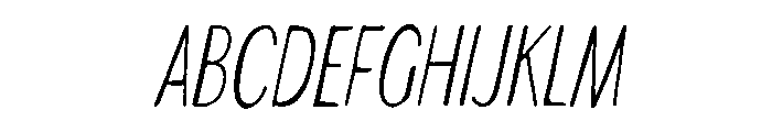 Veyron Italic Font UPPERCASE