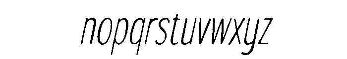 Veyron Italic Font LOWERCASE