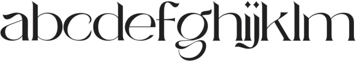 VEISSEY MODERN Light otf (300) Font LOWERCASE