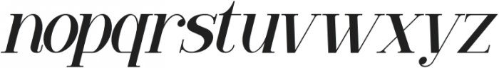 VENEZULA Italic otf (400) Font LOWERCASE