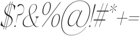 VENICE NIGHTS Bold Italic otf (700) Font OTHER CHARS