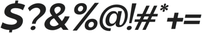 VERSATILE Semi Bold Italic otf (600) Font OTHER CHARS