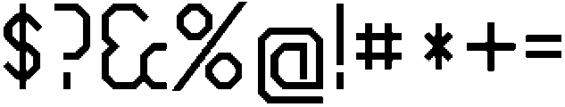 Vector Control Regular otf (400) Font OTHER CHARS