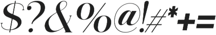 Vectory Italic otf (400) Font OTHER CHARS