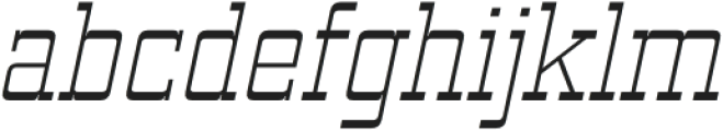 Vegelinu Thin Italic otf (100) Font LOWERCASE