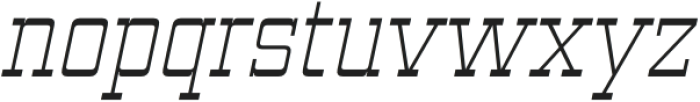 Vegelinu Thin Italic otf (100) Font LOWERCASE