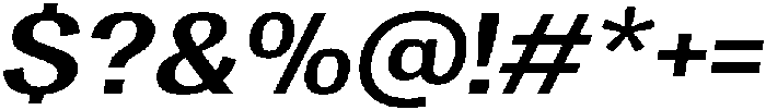 Vegora Bold Semi Expanded Slant otf (700) Font OTHER CHARS