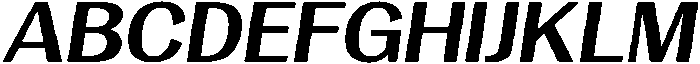 Vegora Bold Semi Expanded Slant otf (700) Font