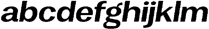 Vegora Bold Semi Expanded Slant otf (700) FONT