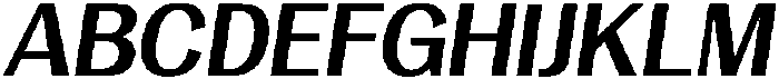 Vegora Bold Slant otf (700) Font UPPERCASE