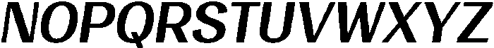 Vegora Bold Slant otf (700) Font UPPERCASE