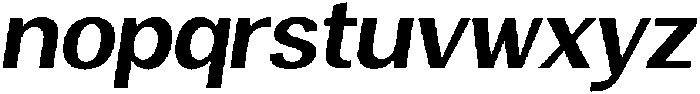 Vegora Bold Slant otf (700) Font LOWERCASE
