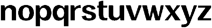 Vegora Bold otf (700) Font LOWERCASE