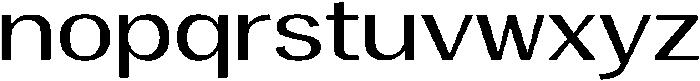 Vegora Expanded otf (400) Font LOWERCASE