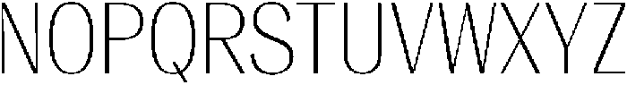 Vegora Extra Light Semi Condensed otf (200) Font UPPERCASE