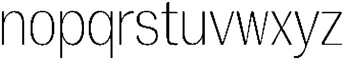 Vegora Extra Light Semi Condensed otf (200) Font LOWERCASE