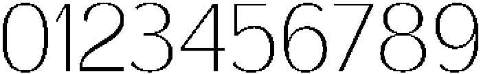 Vegora Extra Light otf (200) Font OTHER CHARS