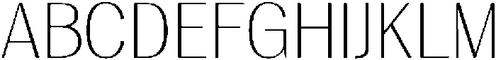 Vegora Extra Light otf (200) Font UPPERCASE