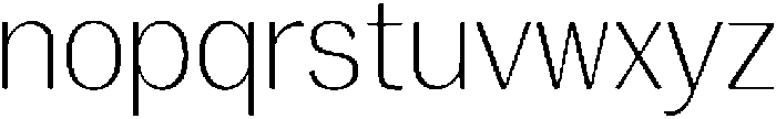 Vegora Extra Light otf (200) Font LOWERCASE
