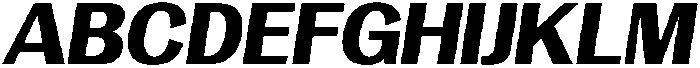 Vegora Heavy Slant otf (800) Font UPPERCASE