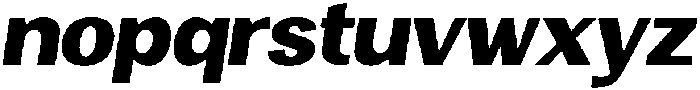 Vegora Heavy Slant otf (800) Font LOWERCASE