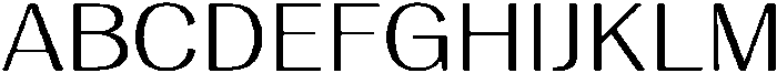 Vegora Light Expanded otf (300) Font UPPERCASE