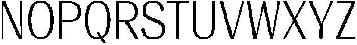 Vegora Light Semi Condensed otf (300) Font UPPERCASE