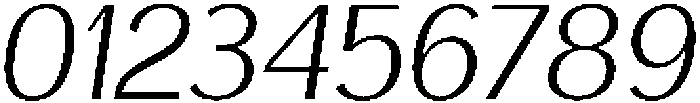 Vegora Light Slant otf (300) Font OTHER CHARS