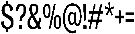 Vegora Medium Extra Condensed otf (500) Font OTHER CHARS