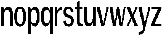 Vegora Medium Extra Condensed otf (500) Font LOWERCASE