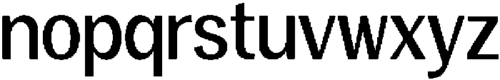 Vegora Medium Semi Condensed otf (500) Font LOWERCASE