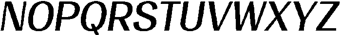 Vegora Medium Slant otf (500) Font UPPERCASE