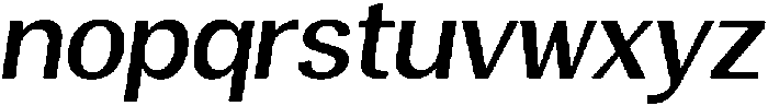 Vegora Medium Slant otf (500) Font LOWERCASE
