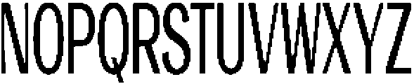 Vegora Medium Ultra Condensed otf (500) Font UPPERCASE