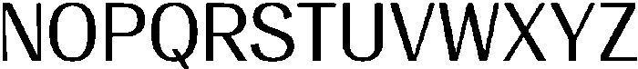Vegora Regular otf (400) Font UPPERCASE