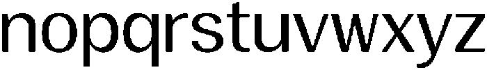 Vegora Regular otf (400) Font LOWERCASE