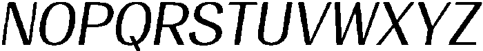 Vegora Slant otf (400) Font UPPERCASE