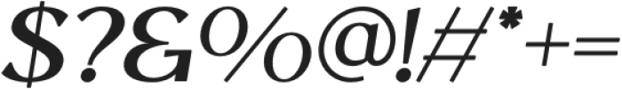 Veiran Italic otf (400) Font OTHER CHARS