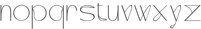 Velavine Thin otf (100) Font LOWERCASE