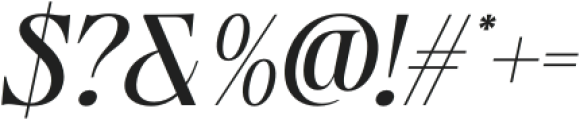 Velcan Italic otf (400) Font OTHER CHARS