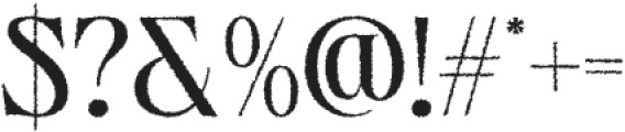 Velcan Rough otf (400) Font OTHER CHARS