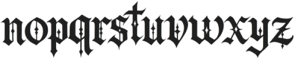 Velgravia Blackletter otf (900) Font LOWERCASE