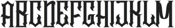 Velgrynd Regular otf (400) Font UPPERCASE