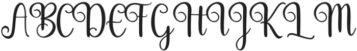 VelinettaCalligraphy otf (400) Font UPPERCASE