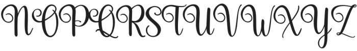 VelinettaCalligraphy otf (400) Font UPPERCASE