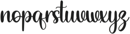 VelinettaCalligraphy otf (400) Font LOWERCASE