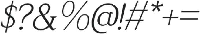 Vellany Italic otf (400) Font OTHER CHARS